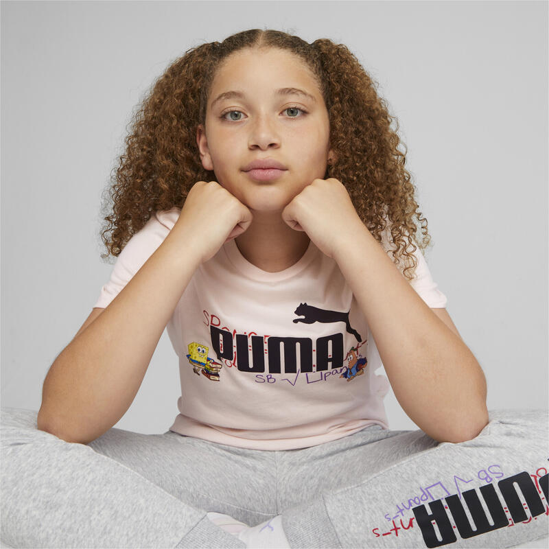 T-shirt PUMA x BOB L'ÉPONGE Enfant et Adolescent PUMA Frosty Pink