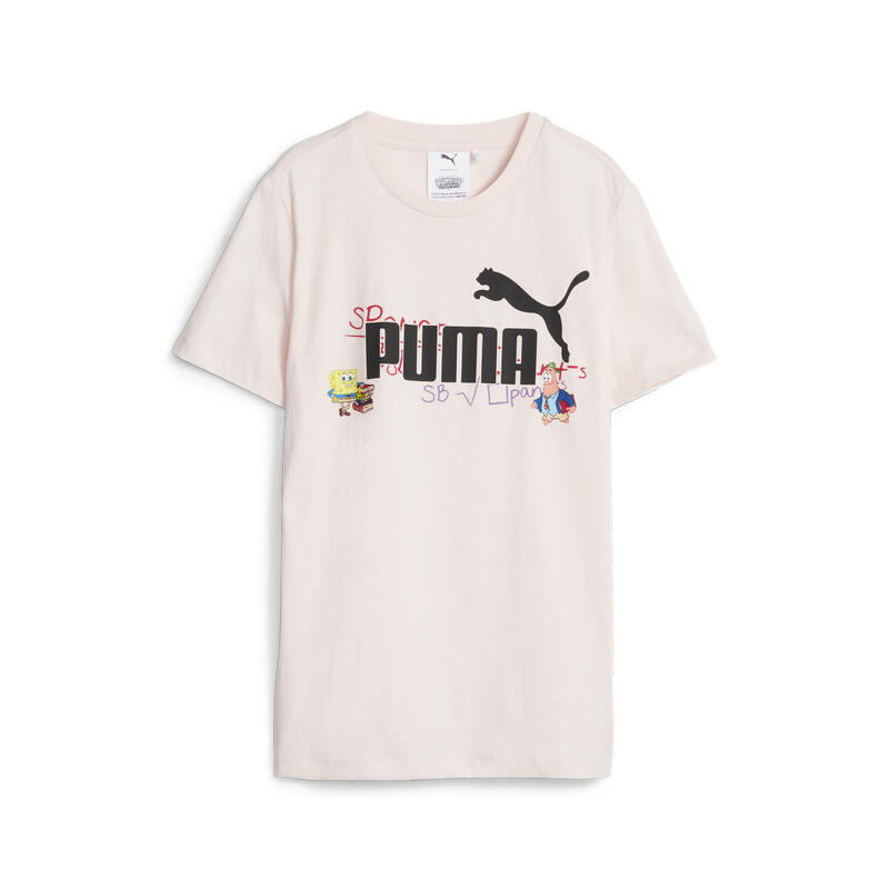 T-Shirt Puma x Spongebob Squarepants, Cor de rosa, Crianças