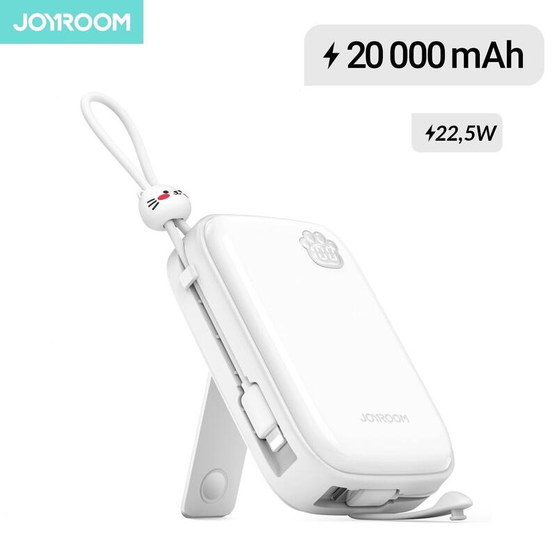 Powerbank Joyroom 22.5W 20000mAh ze stojakiem + kabel USB-A - USB-C