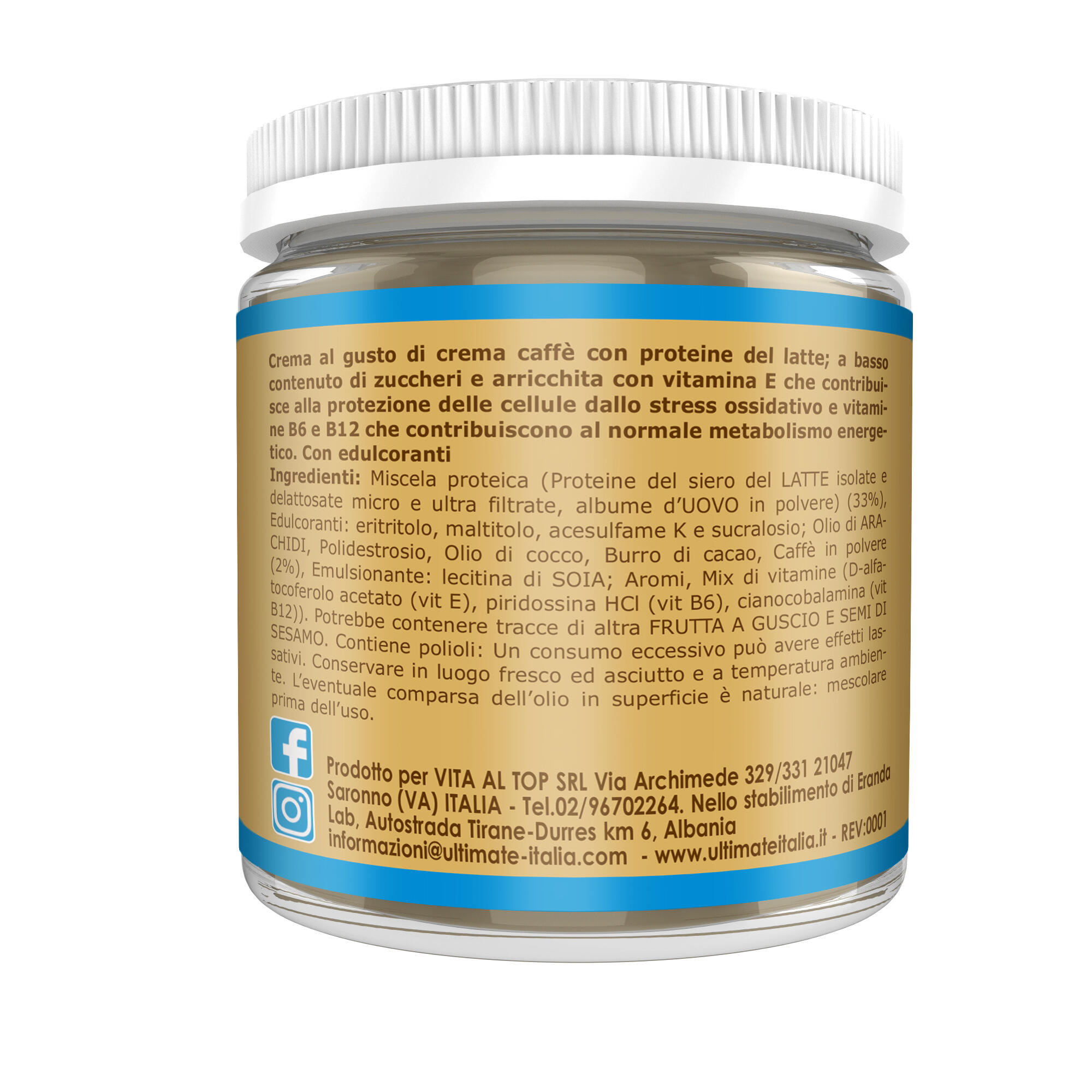 Alimento - PROTEIN CREAM CREMA CAFFE' - 250g 2/7