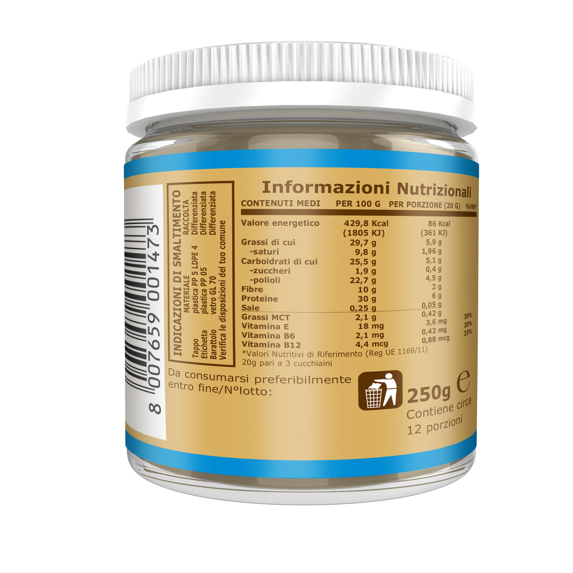Alimento - PROTEIN CREAM CREMA CAFFE' - 250g 3/7