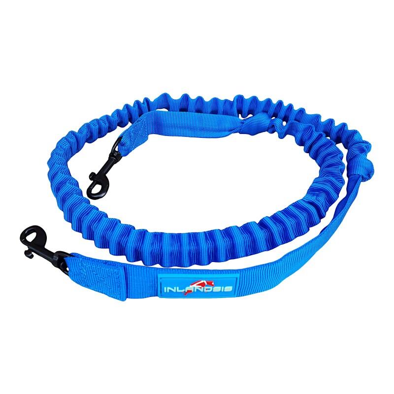 Inlandsis - Laisse Petit Chien Canicross Crosser 2 Sd – Inlandsis - Laisse - Bleu - 130cm - Decathlon