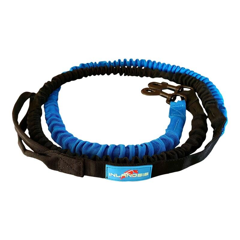 Inlandsis - Ligne De Trait 2 Chiens Cani-rando Twincross – Inlandsis - Laisse - Bleu|noir - 135 Cm - Decathlon
