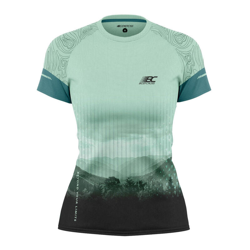 T-shirt de running ultra-léger Cléore - Vert - Femme