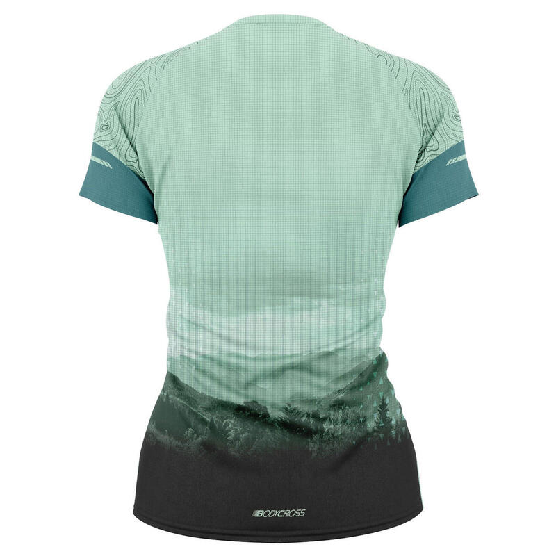 CLEORE Running T-Shirt grün