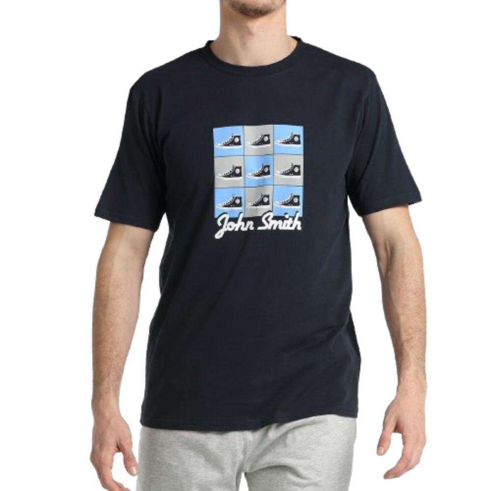 CAMISETA CASUAL HOMBRE JOHN SMITH RODEA. Aul marino. 1/4