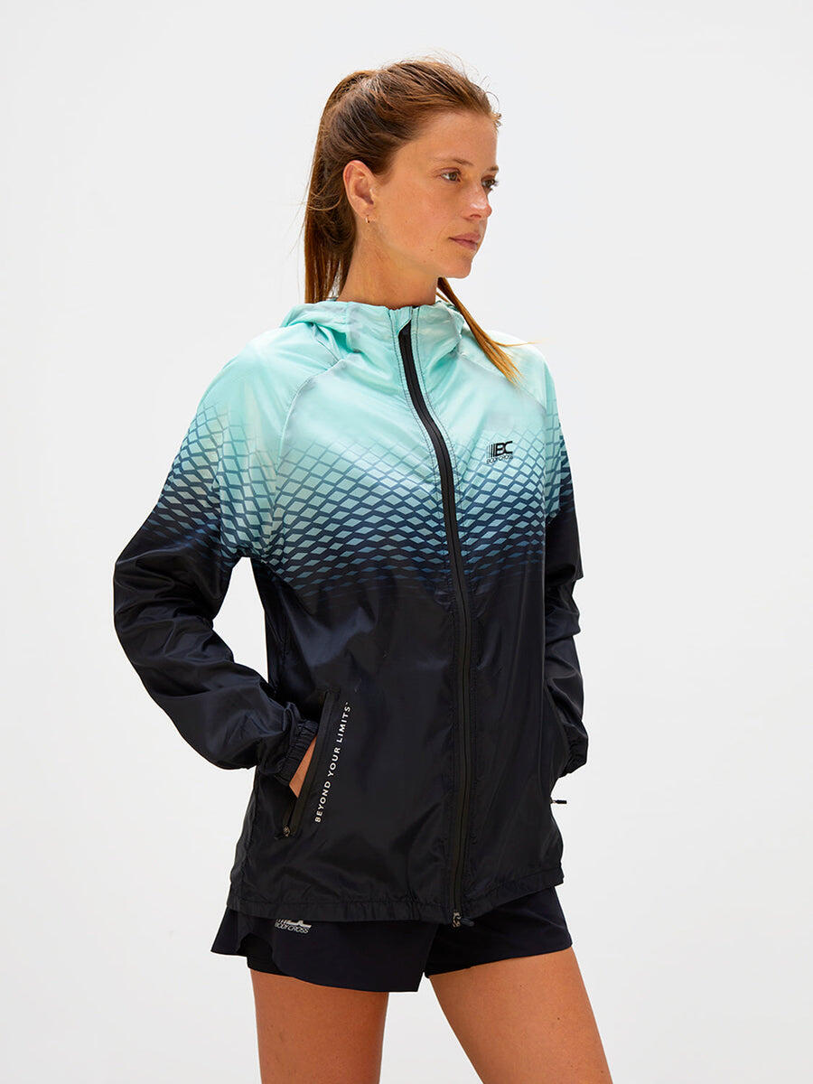 BODYCROSS Cortavientos ABIE Negro/Rosa