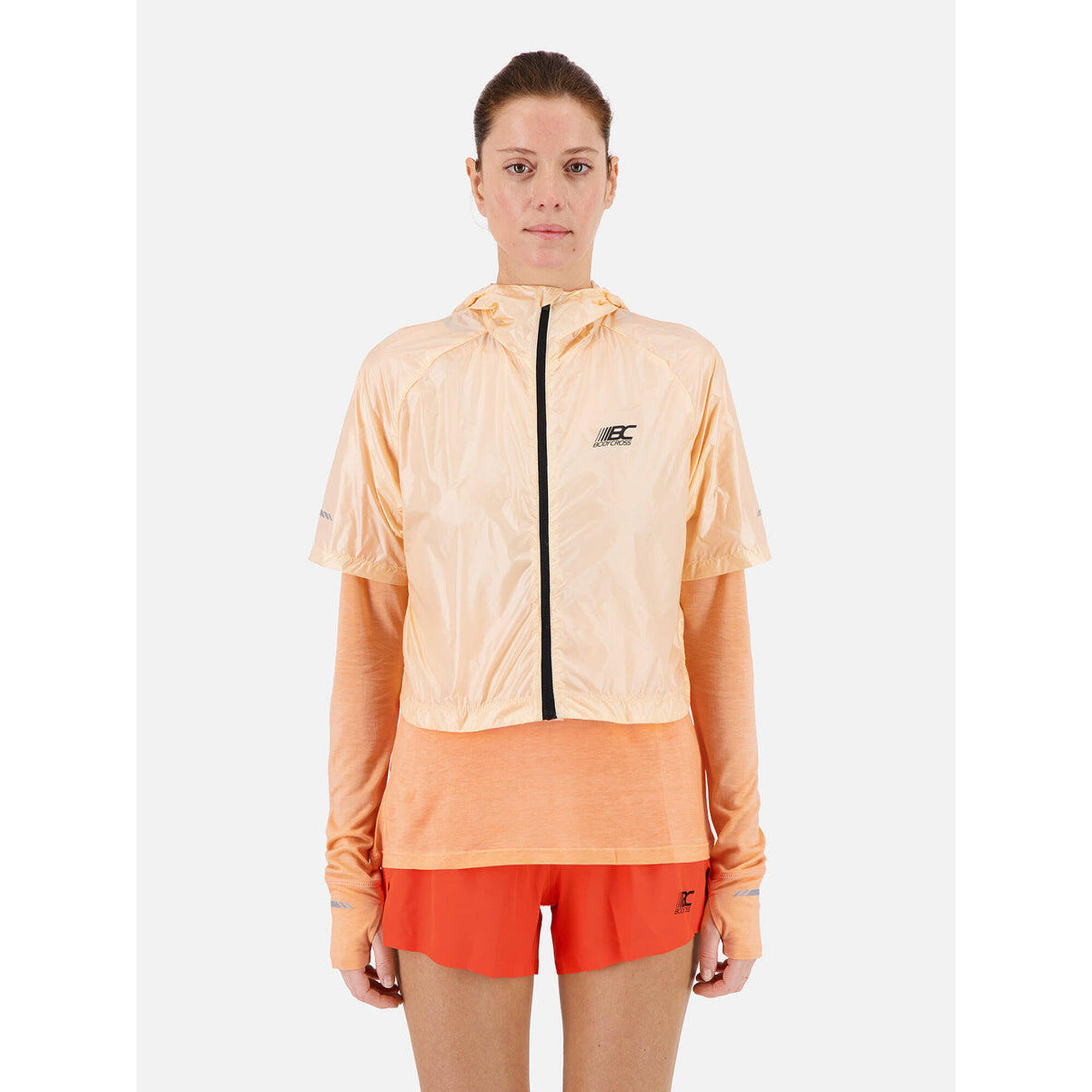 AMBER Coral short windbreaker