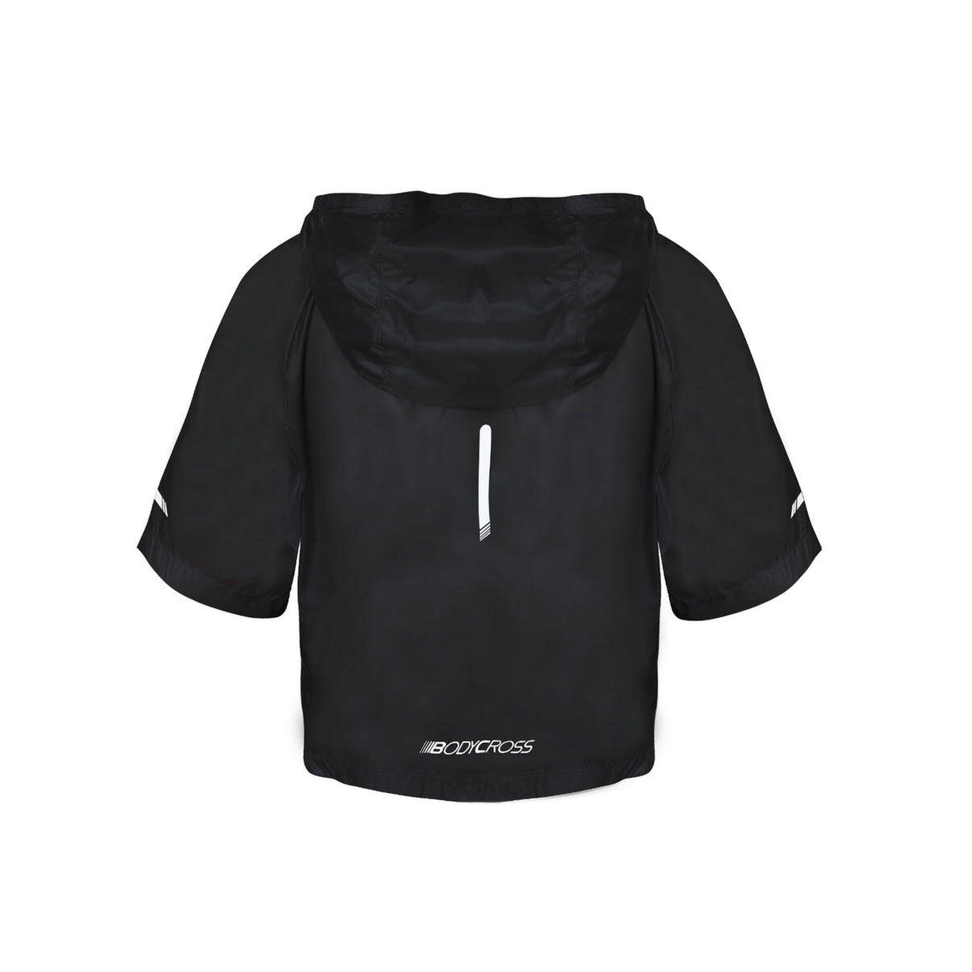 AMBER short windbreaker Black