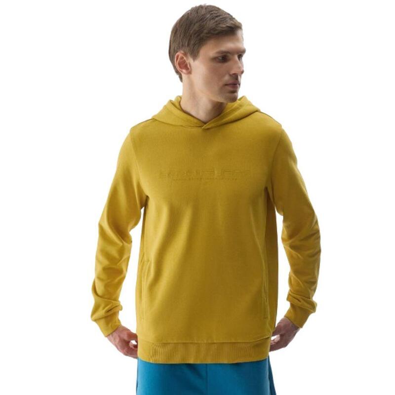 SUDADERA CON CAPUCHA HOMBRE 4F TSWSM0948. Amarillo