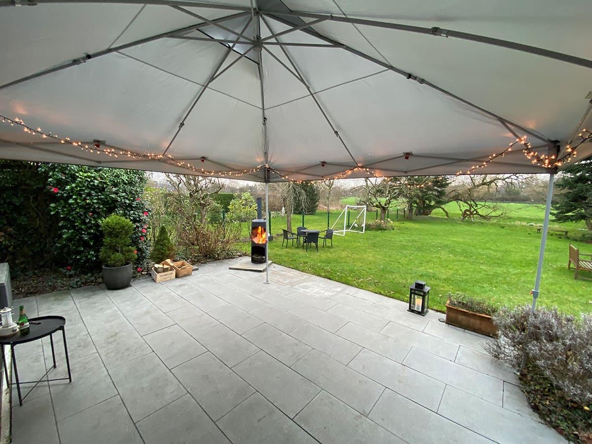 Campingtent Solvorn 3,66 x 3,66 m - shelter - Eenvoudige montage met één hand 6/8
