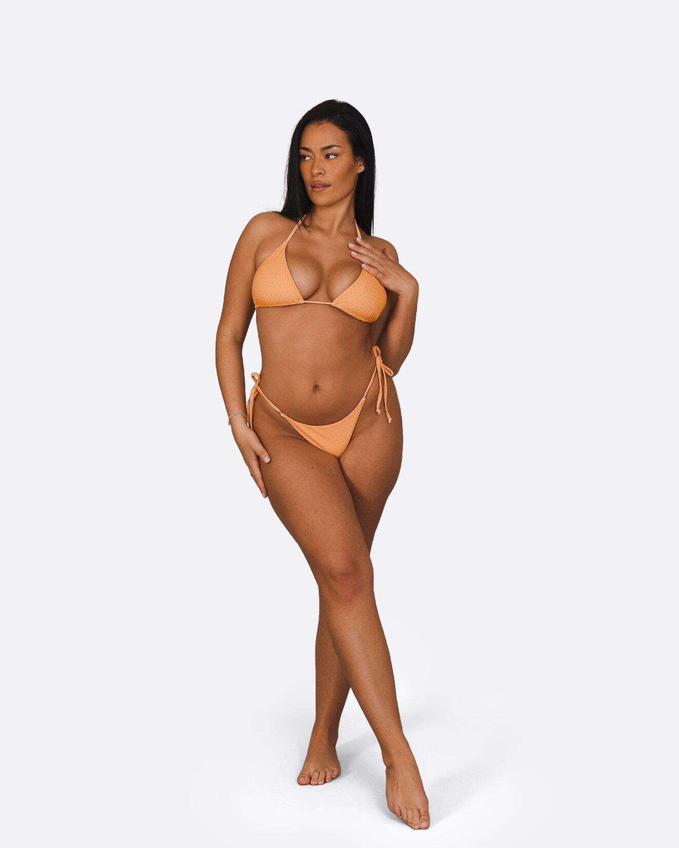 Tangerine Squeeze Tie Side Bikini Bottoms 5/5