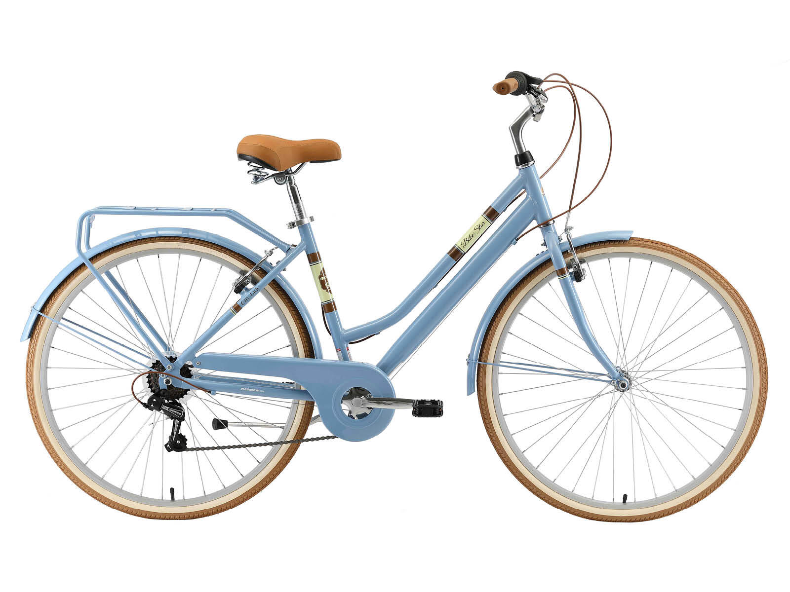 BIKESTAR Bikestar retro damesfiets, 28 inch, 7 sp derailleur, blauw