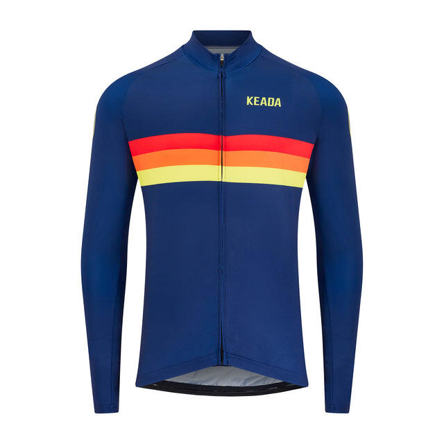 DONDA Mens Long Sleeved Cycling Jersey - Sunrise