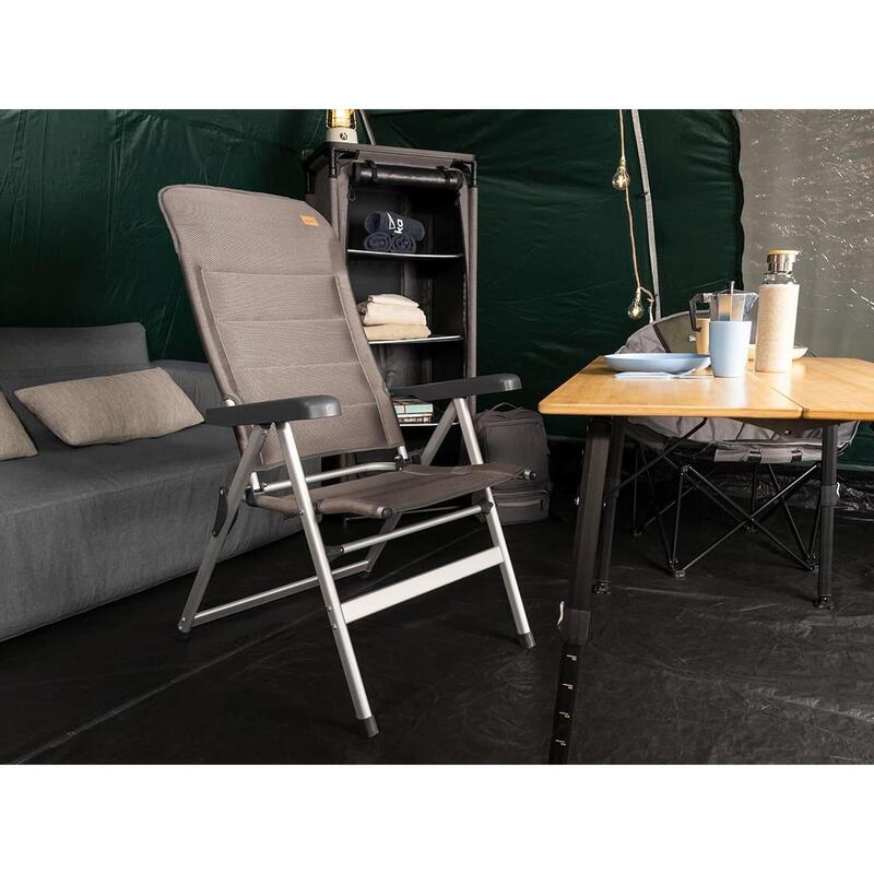 Fauteuil de camping Lepola - aluminium - pliant - dossier réglable - max .120 kg