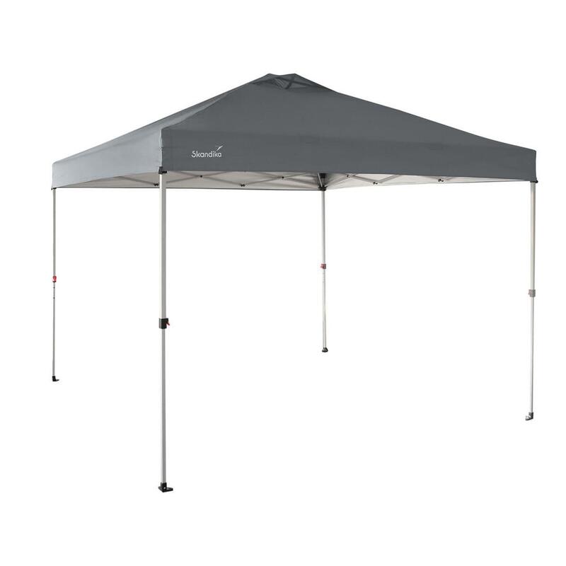 Gazebo campeggio giardino - Solvorn 366 × 366 cm - tripla regolazione in altezza