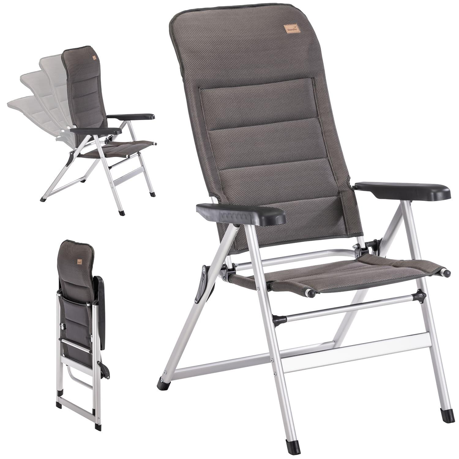 SKANDIKA Campingstoel Lepola - aluminium, opvouwbaar, verstelbare rugleuning - max 180 kg