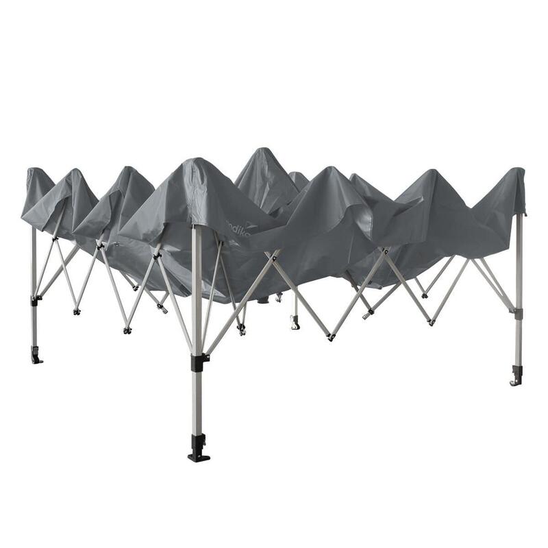 Faltpavillon - Solvorn 366 × 366 cm - Rahmen/Beine Stahl - einfache Montage