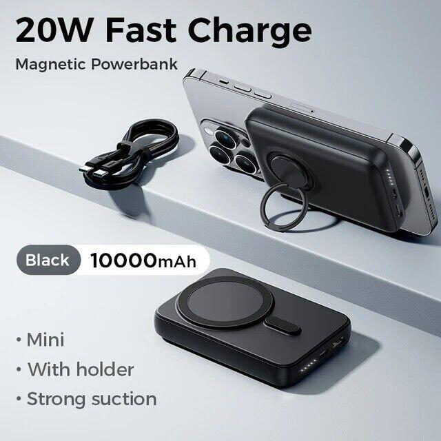Powerbank Joyroom 10000mAh 20W MagSafe z podstawką + kabel USB-C