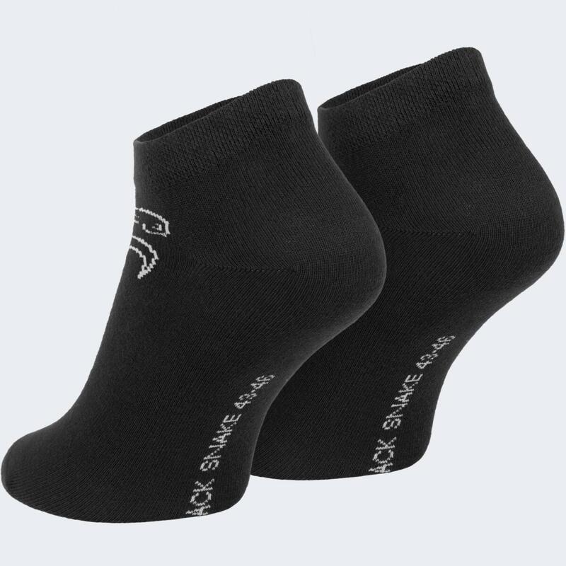 Chaussettes courtes | 3 paires | Femmes et hommes | Noir