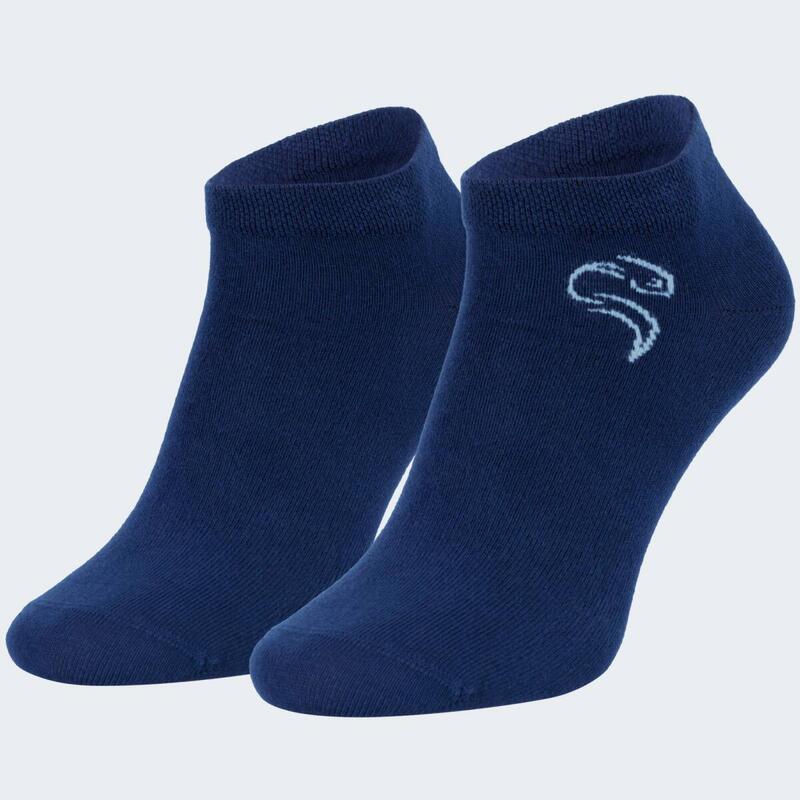 Basic Sneaker Socken | 3 Paar | Damen und Herren | Dunkelblau/Blau/Grau