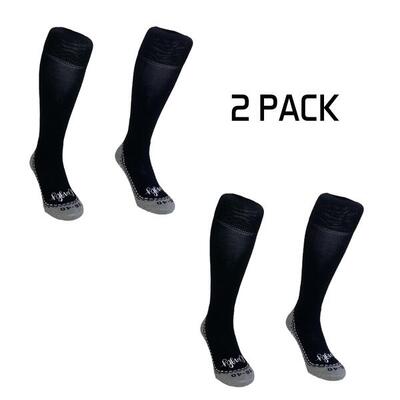 Hingly lange sportsokken 2-pack zwart