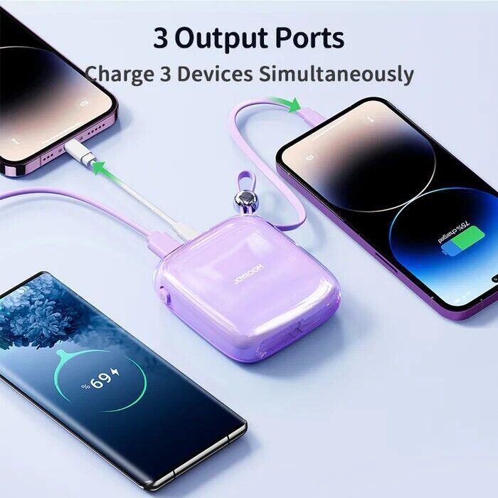 Powerbank Joyroom 10000mAh 22.5W z wbudowanym kablem USB C JOYROOM ...