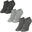 Sneaker chaussettes | 3 paires | Femmes et hommes | Anthracite/Gris/Gris clair