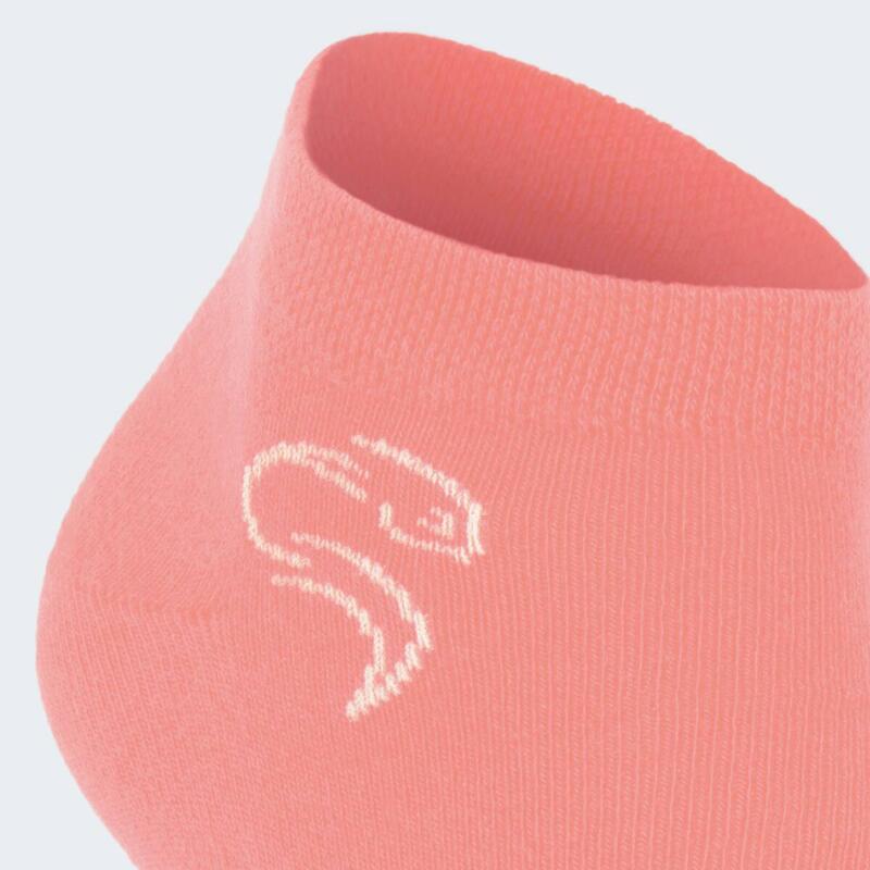 Sneaker chaussettes | 3 paires | Femmes et hommes | Blanc/Rose/Aprikot