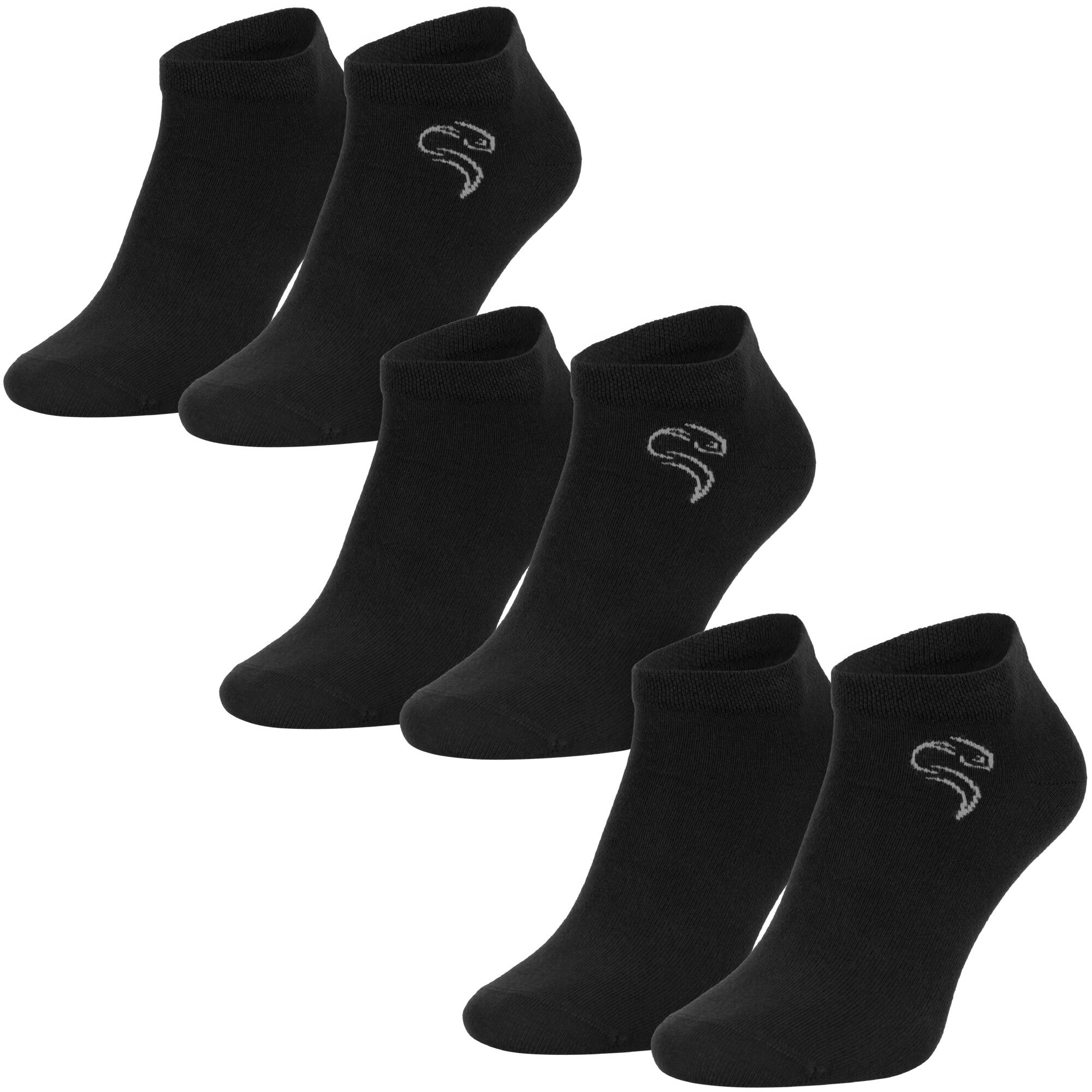 Basic Sneaker Socken | 12 Paar | Damen und Herren | Schwarz 3/7