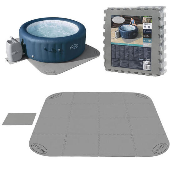 Bestway Tapis de sol Lay-Z-Spa carré ou rond 196 x 196 cm