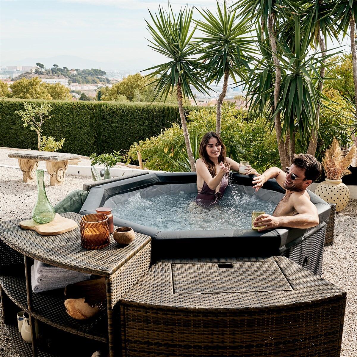 Spa Semi-rigide Octopus Hexagonales 5 personnes 193 x 73 cm - PVC tressé 5/7