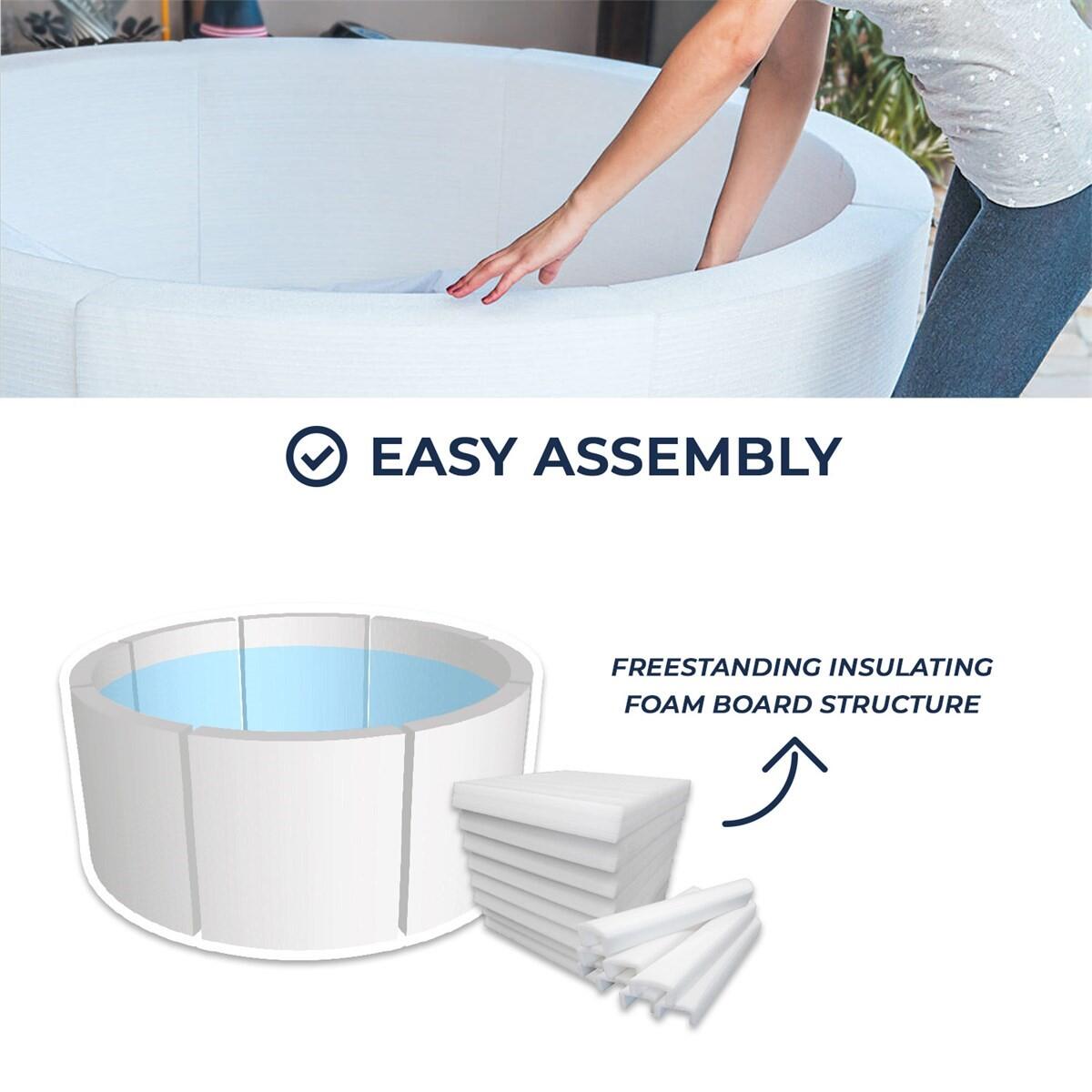 Vita halfstijve spa met meubilair - 290cm - 4 personen 7/7