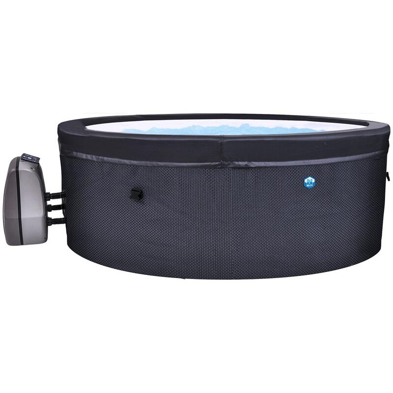 Spa Halfstijve Vita Rond 4 personen 156 x 70 cm - PVC gevlochten