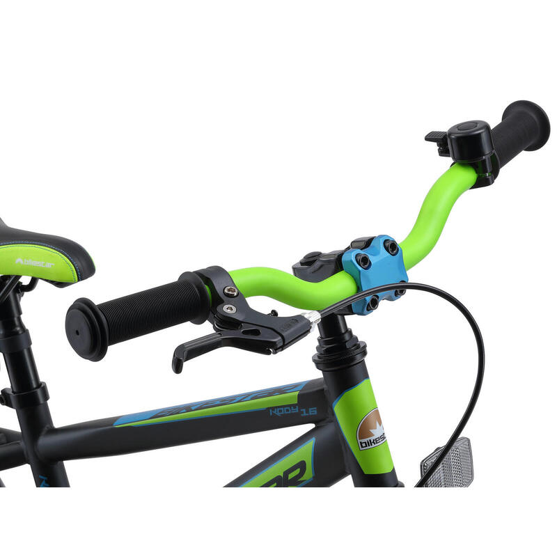 Vélo pour enfants Bikestar 16 pouces Urban Jungle, noir / vert