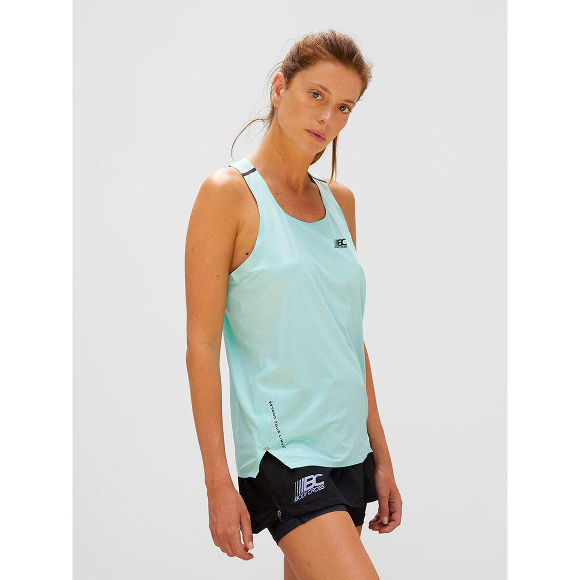 Débardeur De Running Aina Couture Thermocollé - Vert - Femme