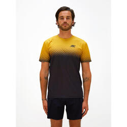 T-shirt de running Djoe - Noir/jaune - Homme