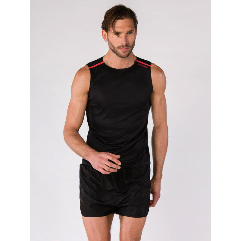 Top de corrida masculino Orwen Preto