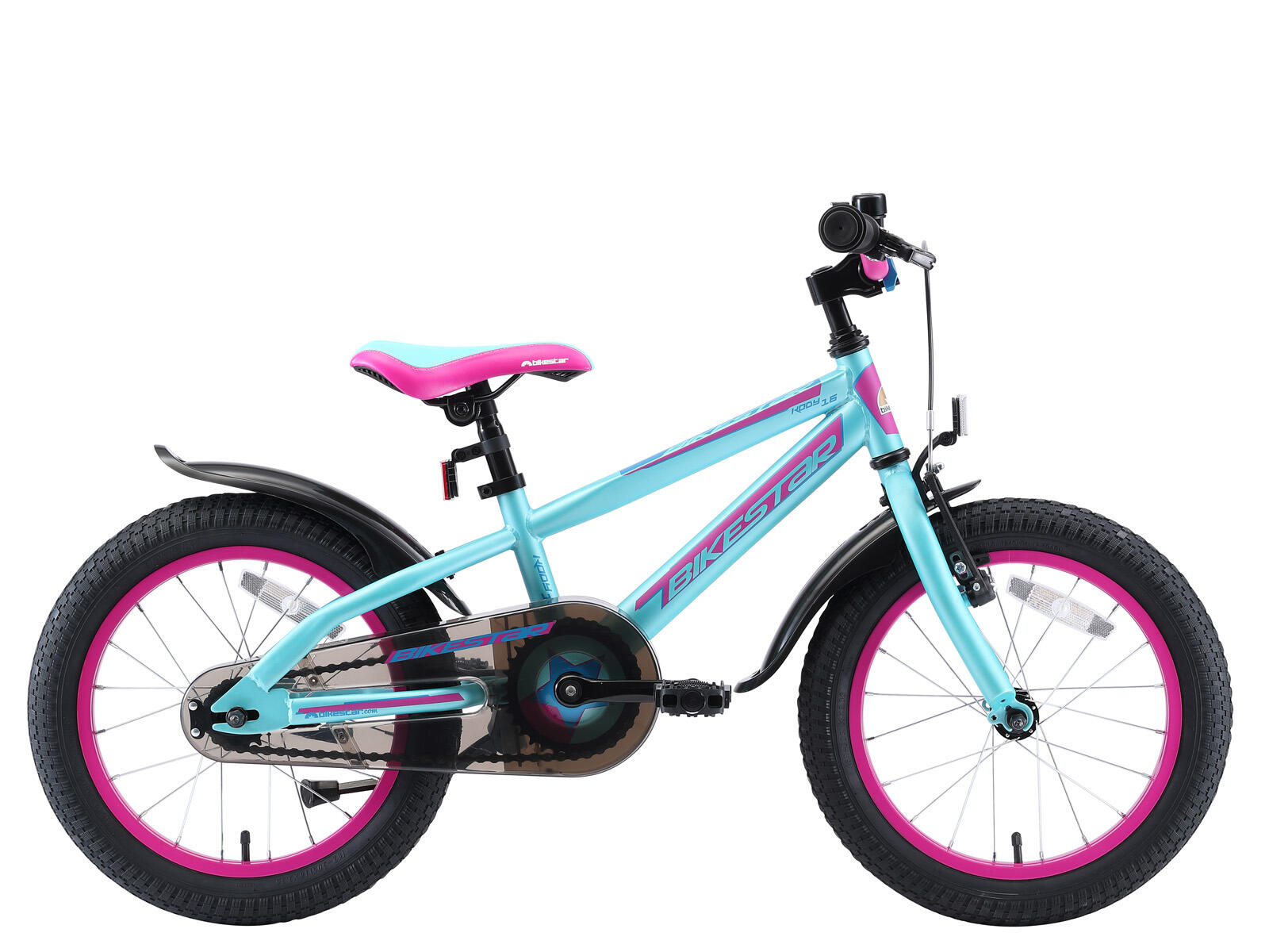 BIKESTAR Bikestar kinderfiets Urban Jungle 16 inch, paars/turquoise