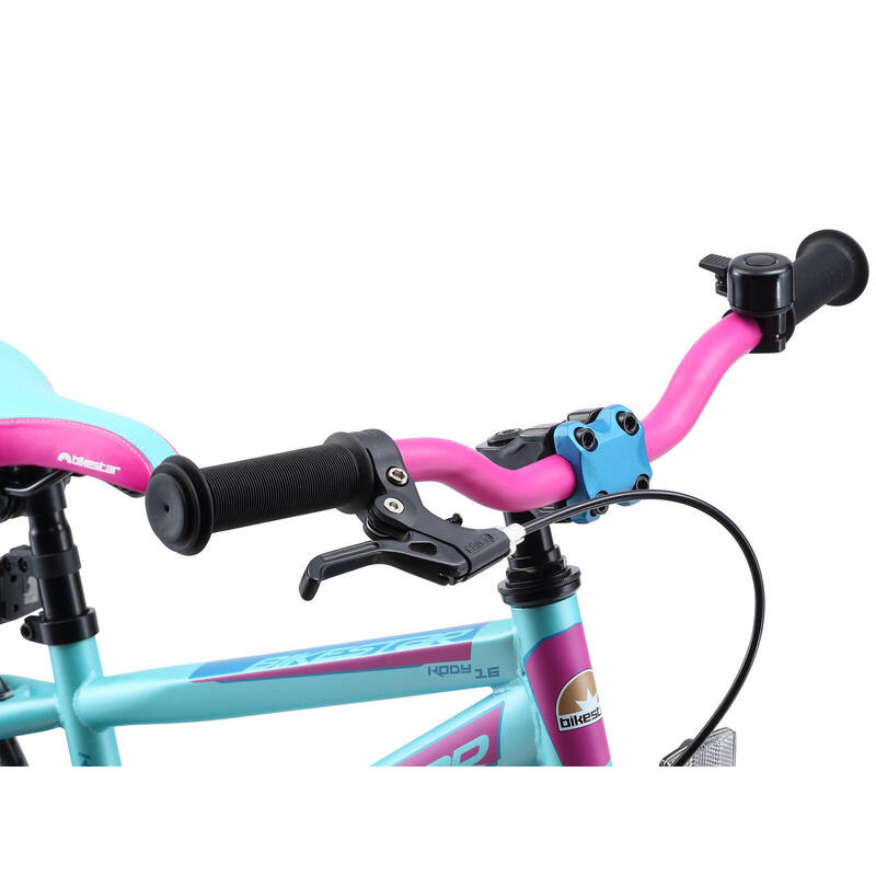 Bikestar, vélo pour enfants Urban Jungle, 16 pouces, violet / turquoise