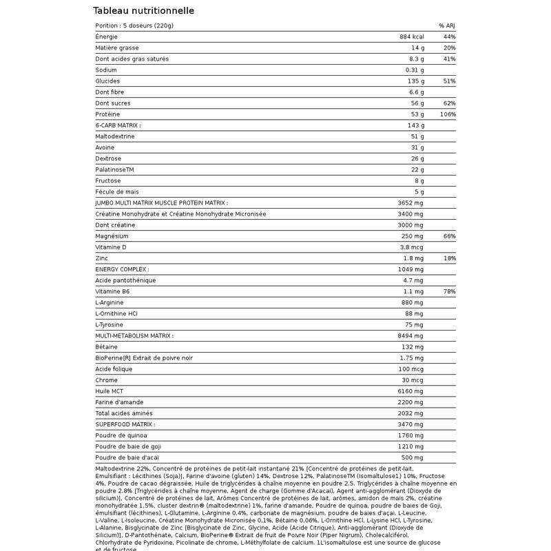 Gainers | Jumbo gainers (3,52 kg) | Chocolate