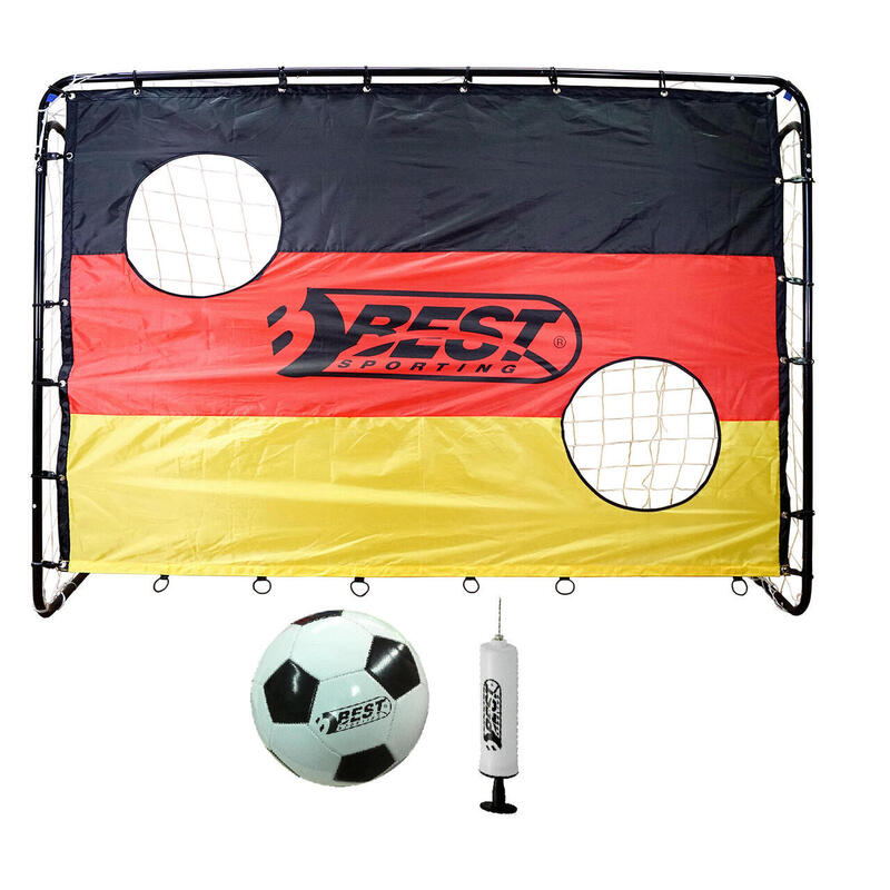 Best Sporting 11088 Fußballtor Tor Set Deutschland und Ball