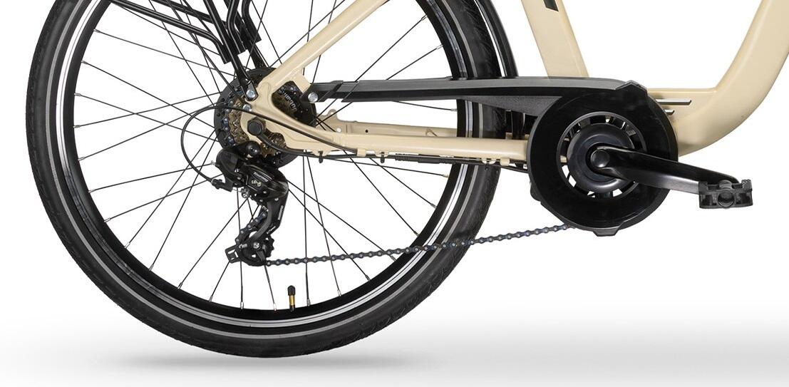 Elektro-Citybike RHEA  24 Zoll, creme 5/5