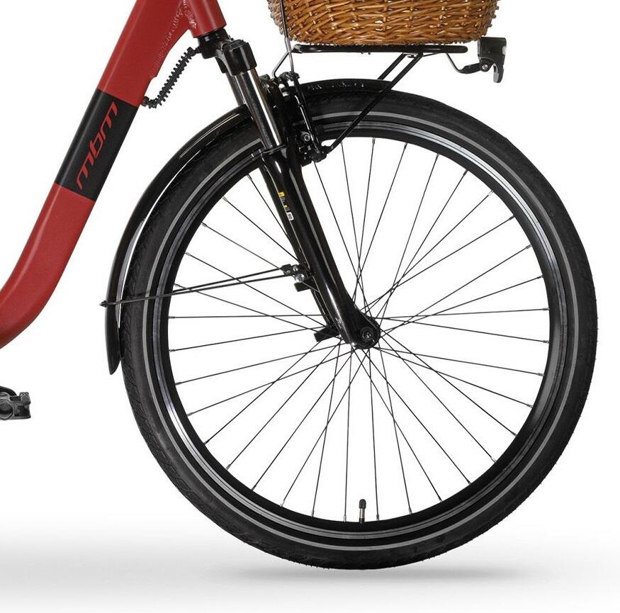 Elektrische stadsfiets RHEA 24 inch, rood 2/5