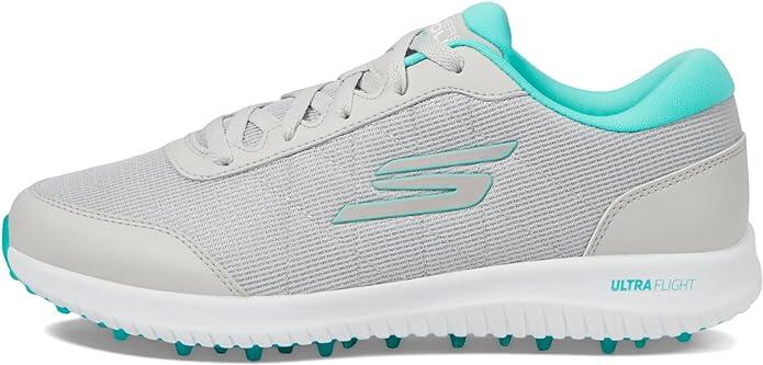 SKECHERS Skechers Go Golf MAX Fairway 4 Mujer, Gris/Turquesa