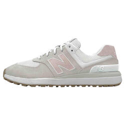 New Balance 574 Greens V2 2024, Zapatos de Golf Mujer, Arena/Rosa