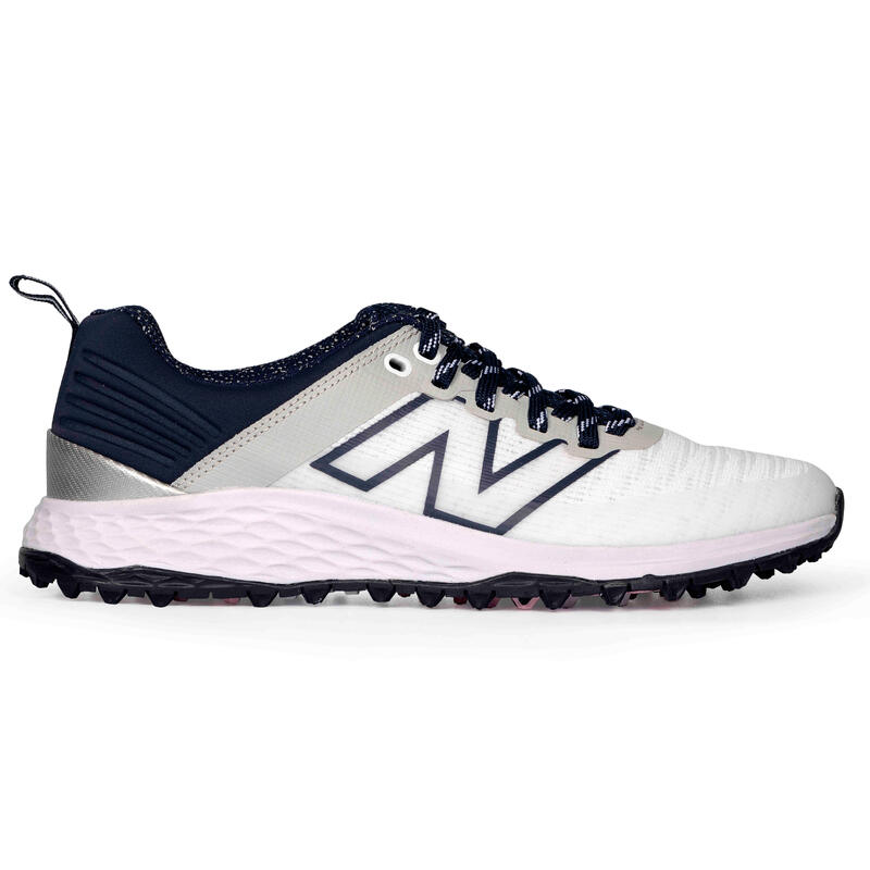 New Balance Fresh Foam Contend V2 2024, Zapatos de Golf Mujer, Blanco/Marino/Ros