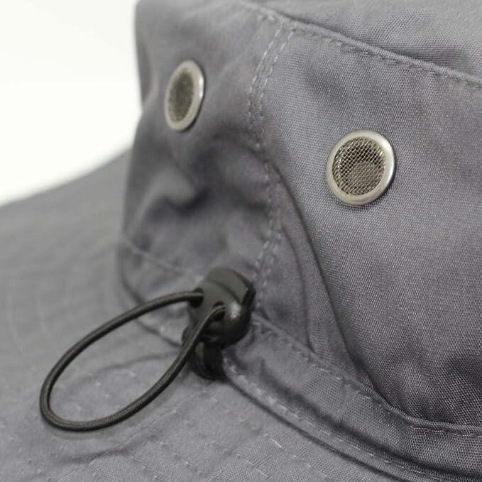 Cappello - Protezione UPF50+ / Adulto / Taglia unica (Grigio) 3/4