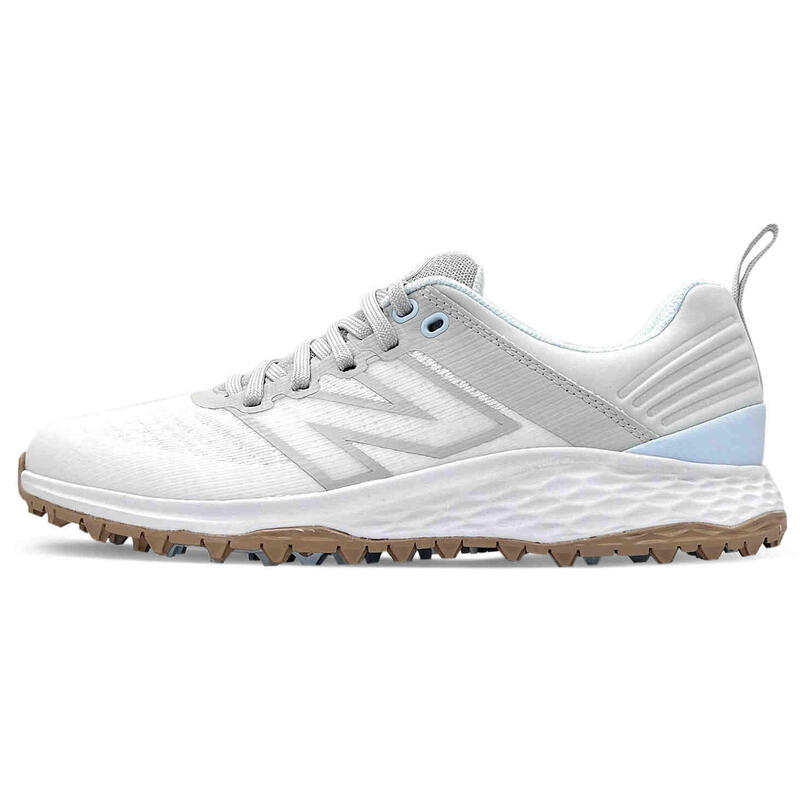 New Balance Fresh Foam Contend V2 2024, Zapatos de Golf Mujer, Blanco/Gris