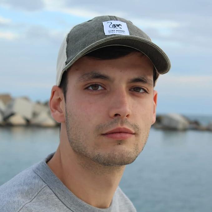 Cappellino Trucker - Rete di Tela - Cotone / Adulto / Taglia Unica (Senape) 5/7